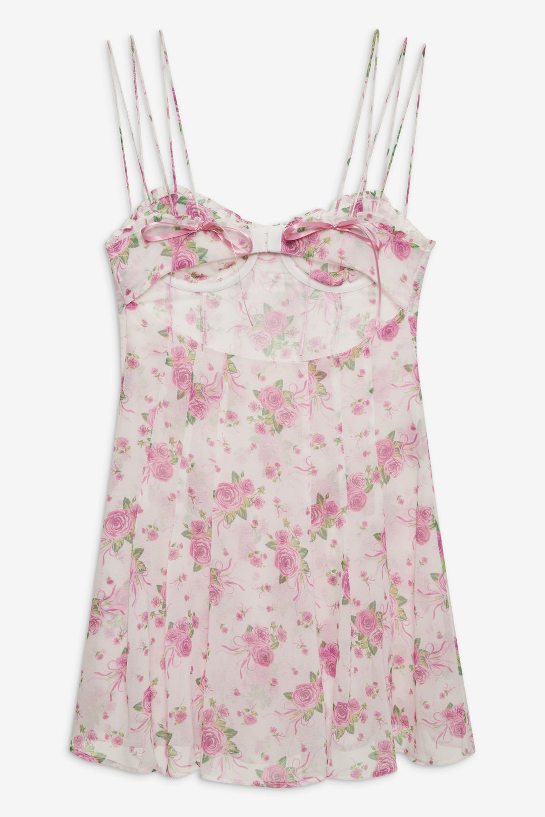 For Love and Lemons Kate Mini Dress - Pink