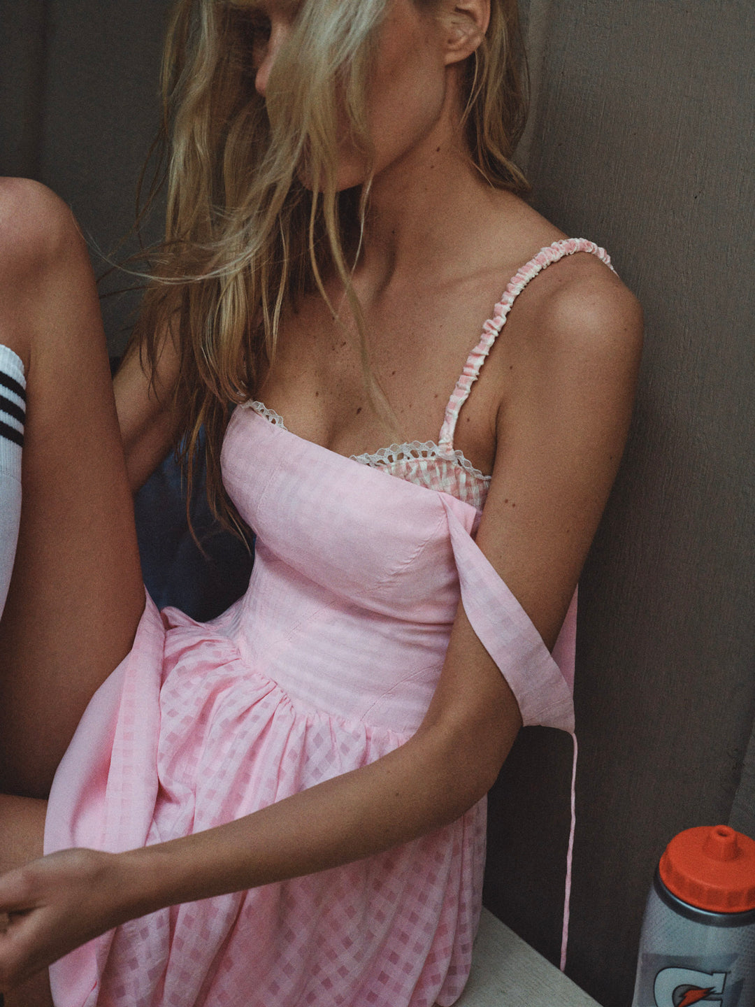 For Love and Lemons Ginny Gingham Mini Dress - Pink