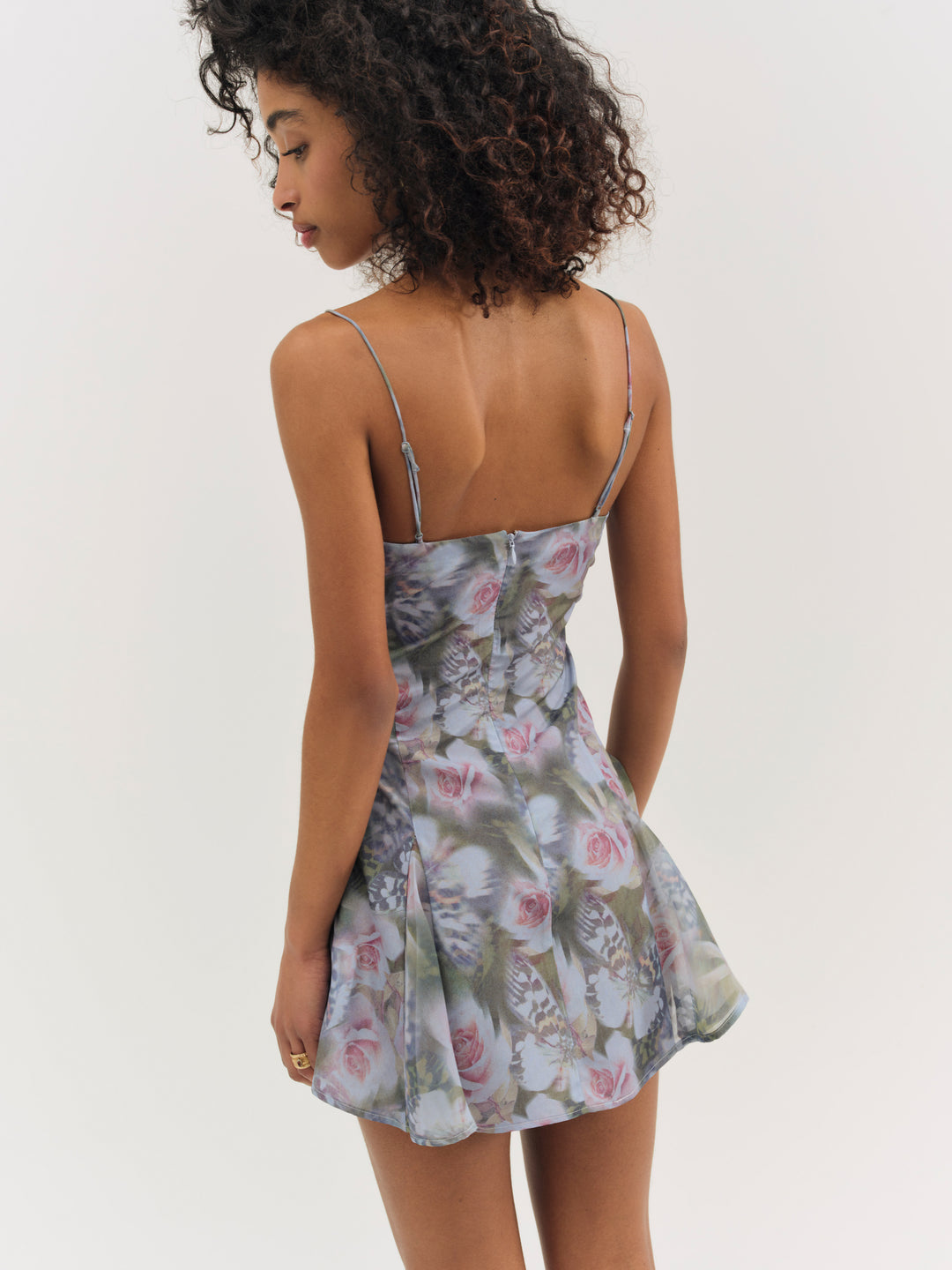 For Love and Lemons Fallen Floral Mini Dress - Purple