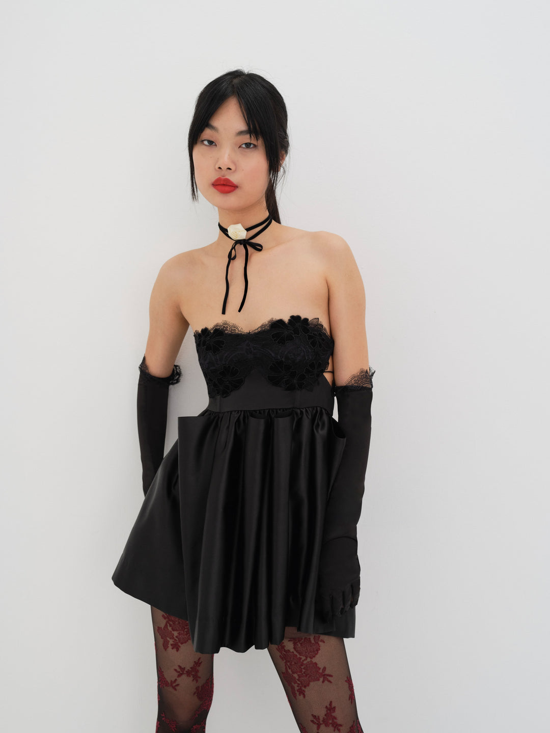 For Love and Lemons Virginia Mini Dress - Black