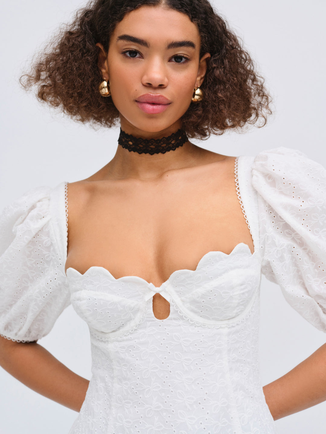 For Love and Lemons Marseille Mini Dress - White
