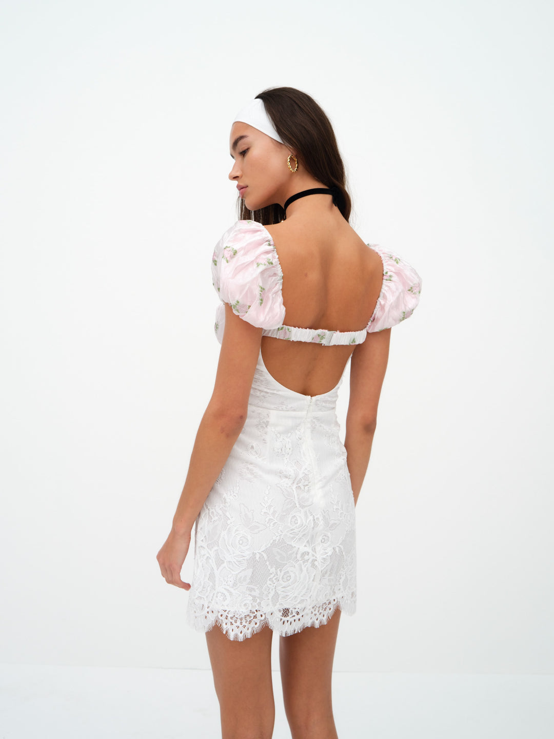 For Love and Lemons London Mini Dress - White