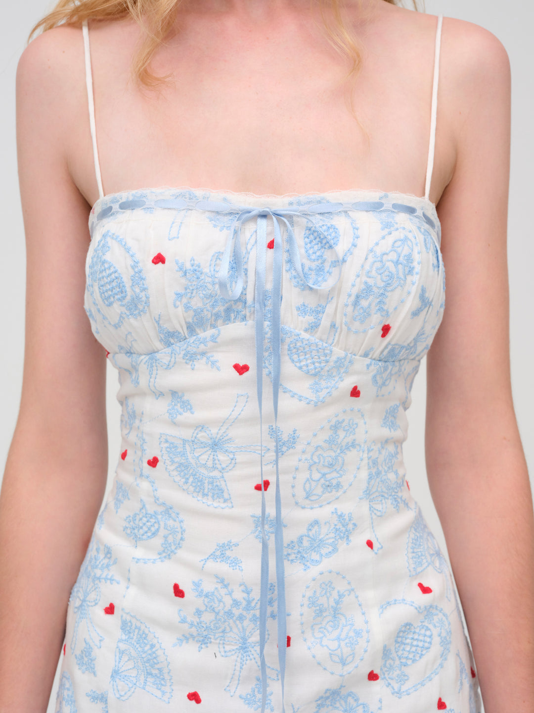 For Love and Lemons Claire Mini Dress - White
