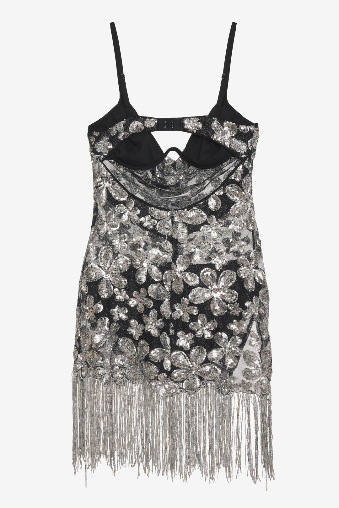 For Love and Lemons Colette Mini Dress - Silver