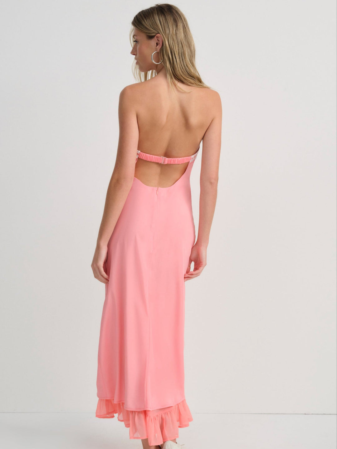 For Love and Lemons Daisy Mae Midi Dress - Coral