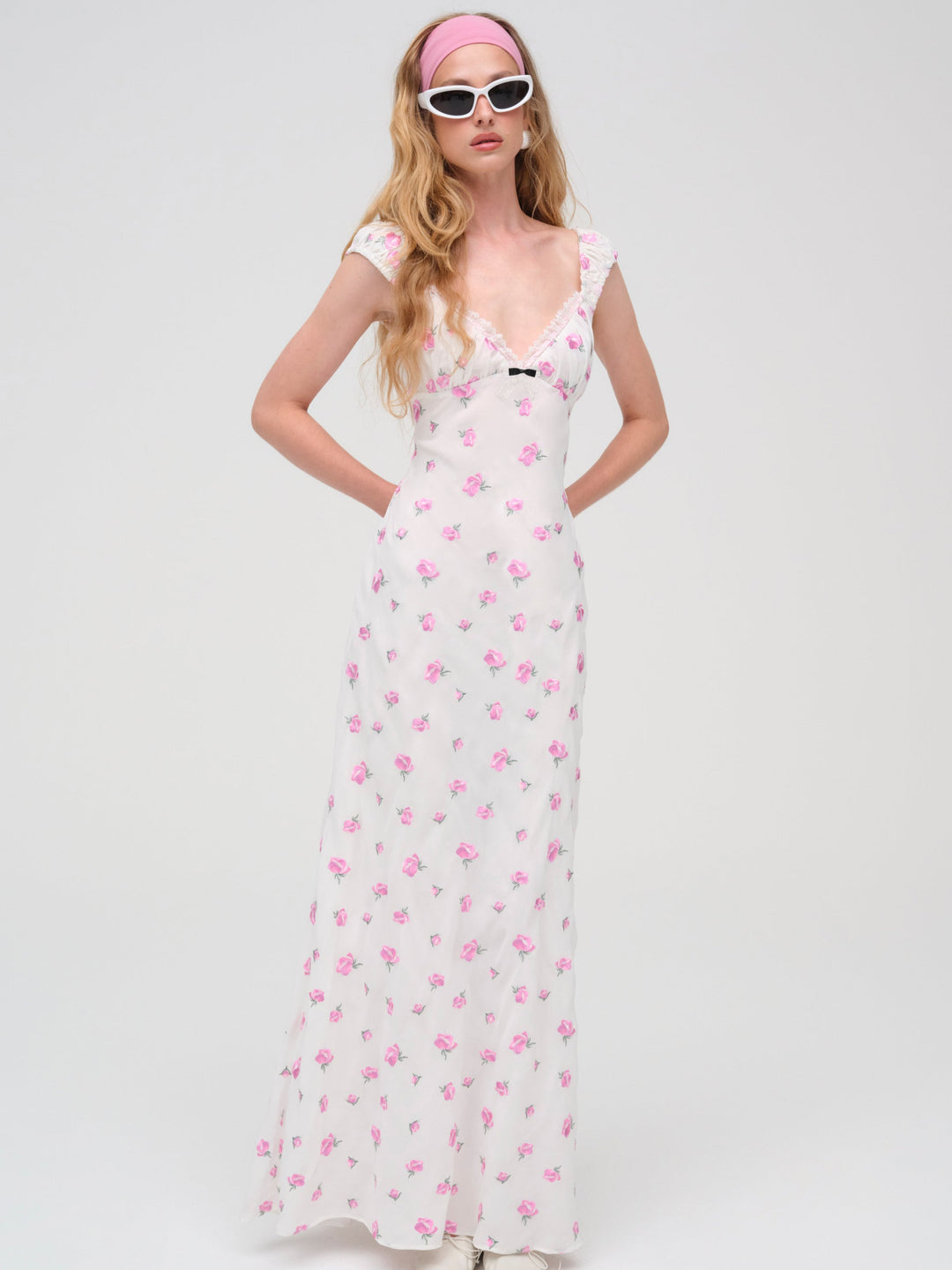 For Love and Lemons Emmaline Maxi Dress - White