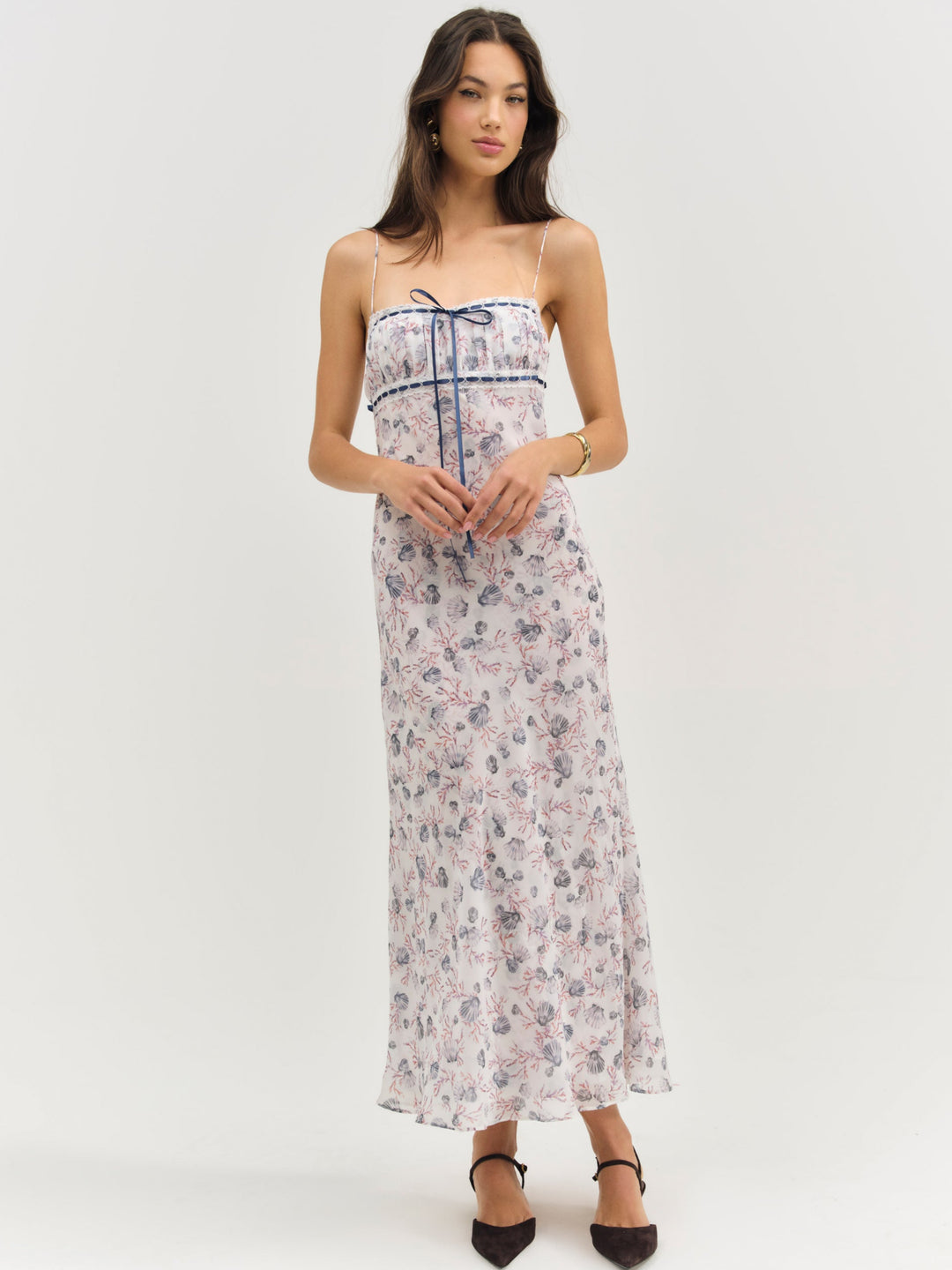 For Love and Lemons Midsummer Midi Dress - White