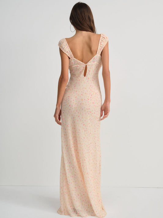 For Love and Lemons Emmaline Maxi Dress - Peach