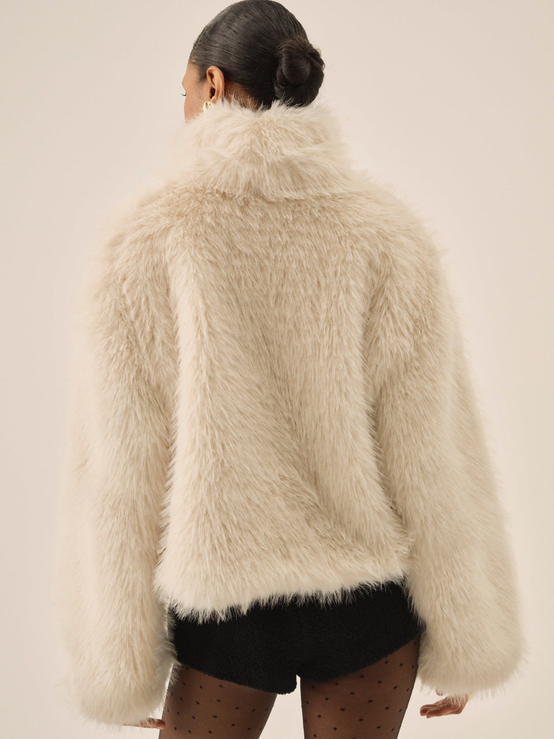For Love and Lemons - Arctic Faux Fur Pullover - Cream