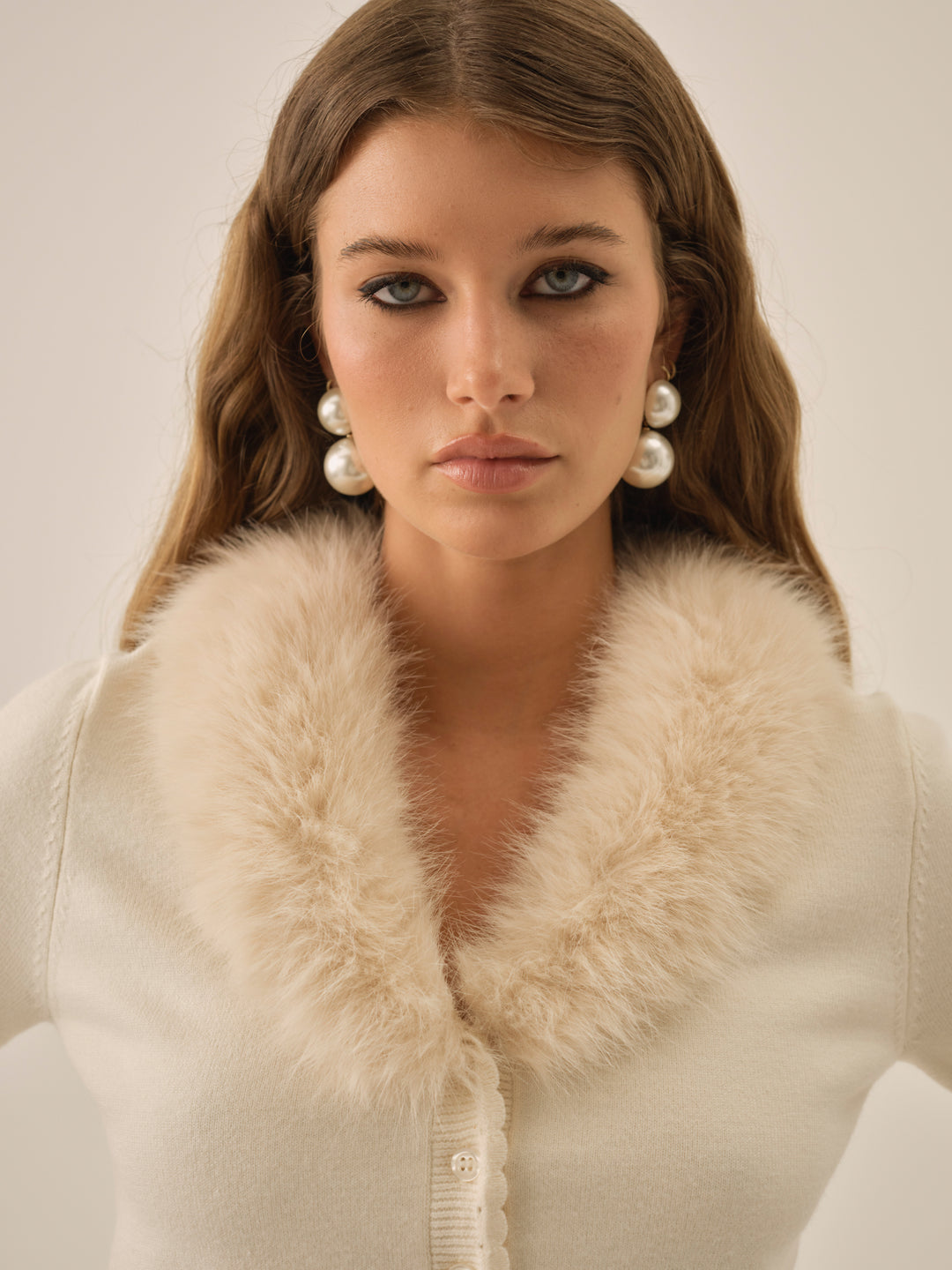 For Love and Lemons - Maura Knit Cardigan - Cream