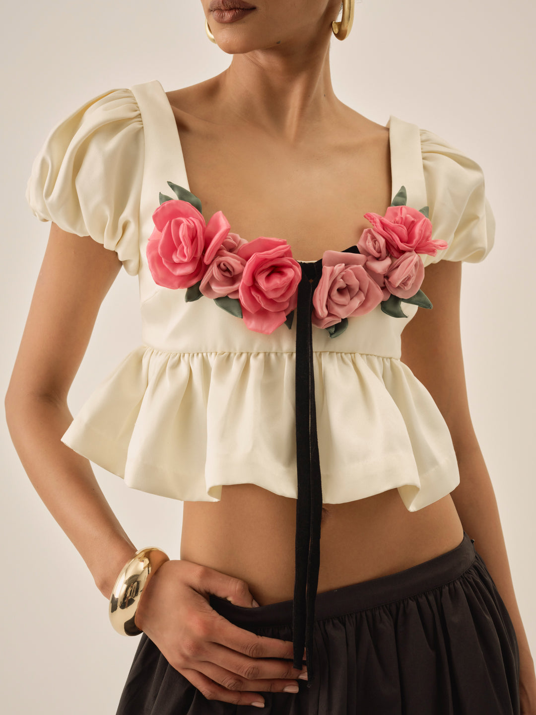 For Love and Lemons - Rosalie Top - Cream
