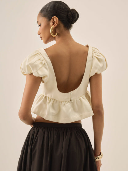 For Love and Lemons - Rosalie Top - Cream