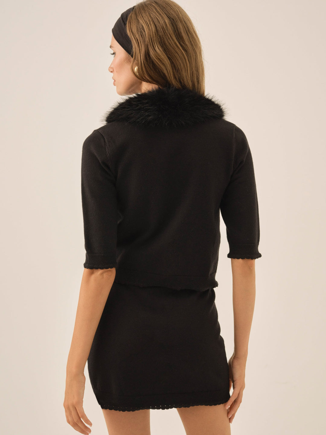 For Love and Lemons - Maura Knit Cardigan - Black