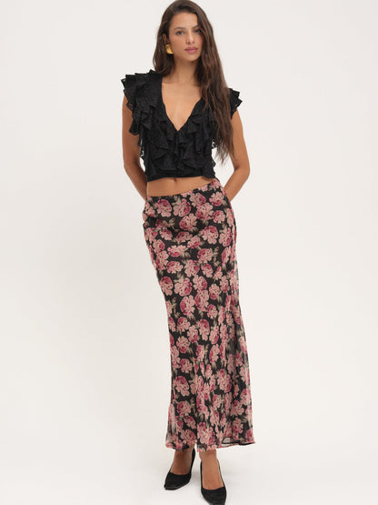 For Love and Lemons - Lucianna Lace Top - Black