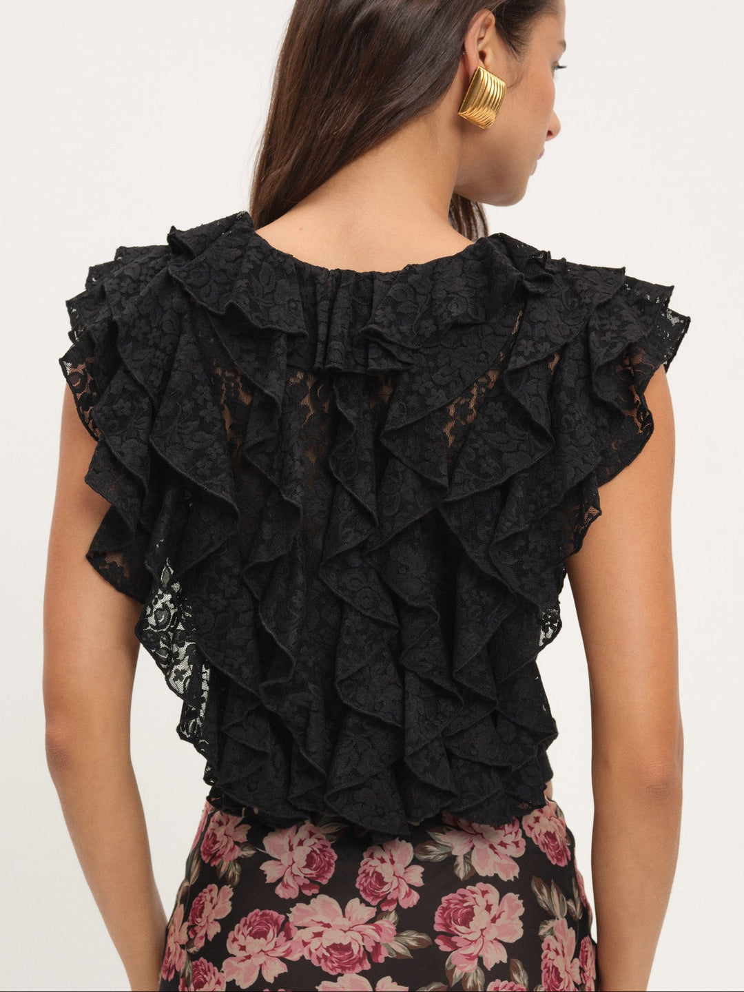 For Love and Lemons - Lucianna Lace Top - Black