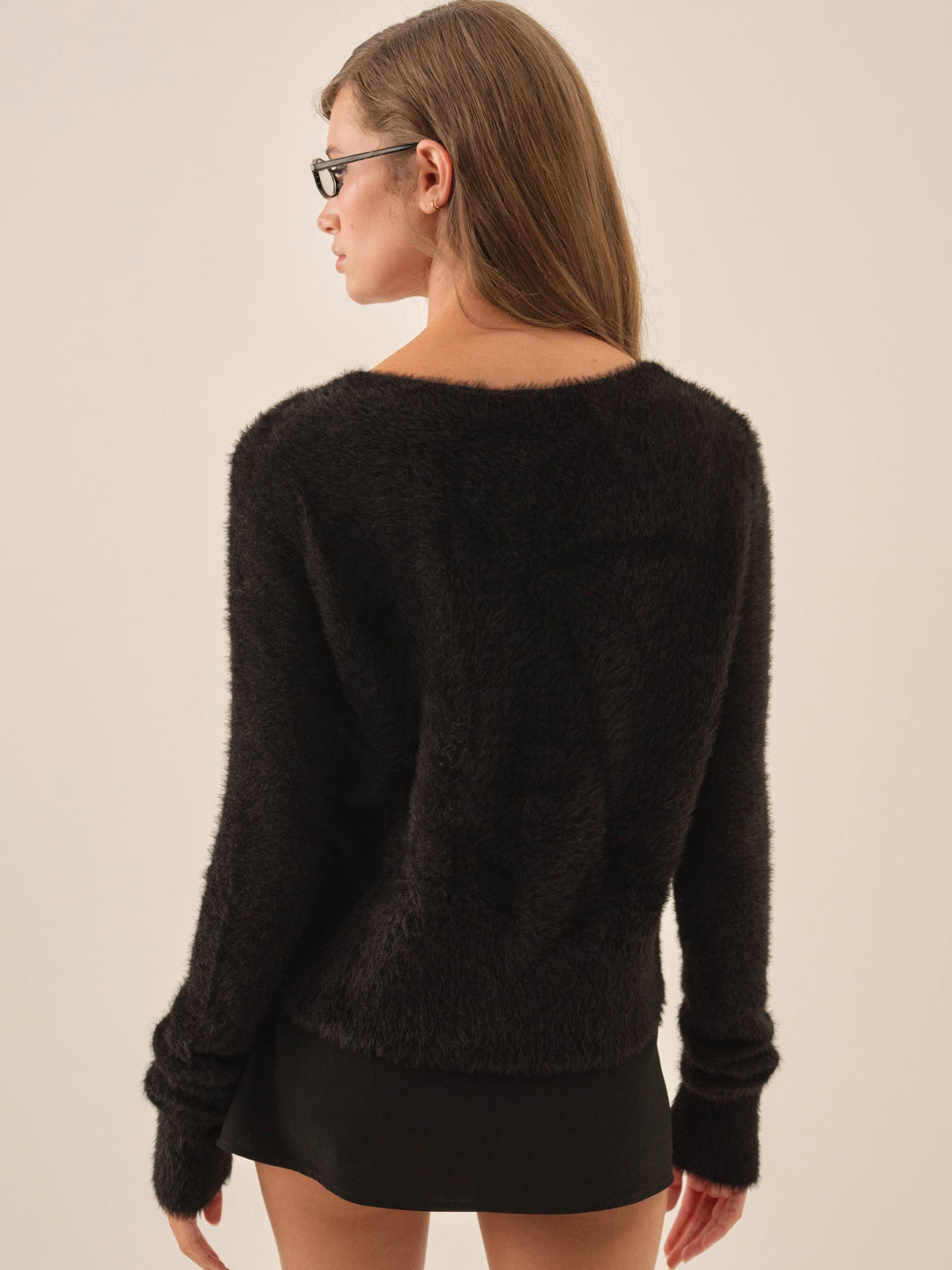 For Love and Lemons - Tayla Knit Cardigan - Black