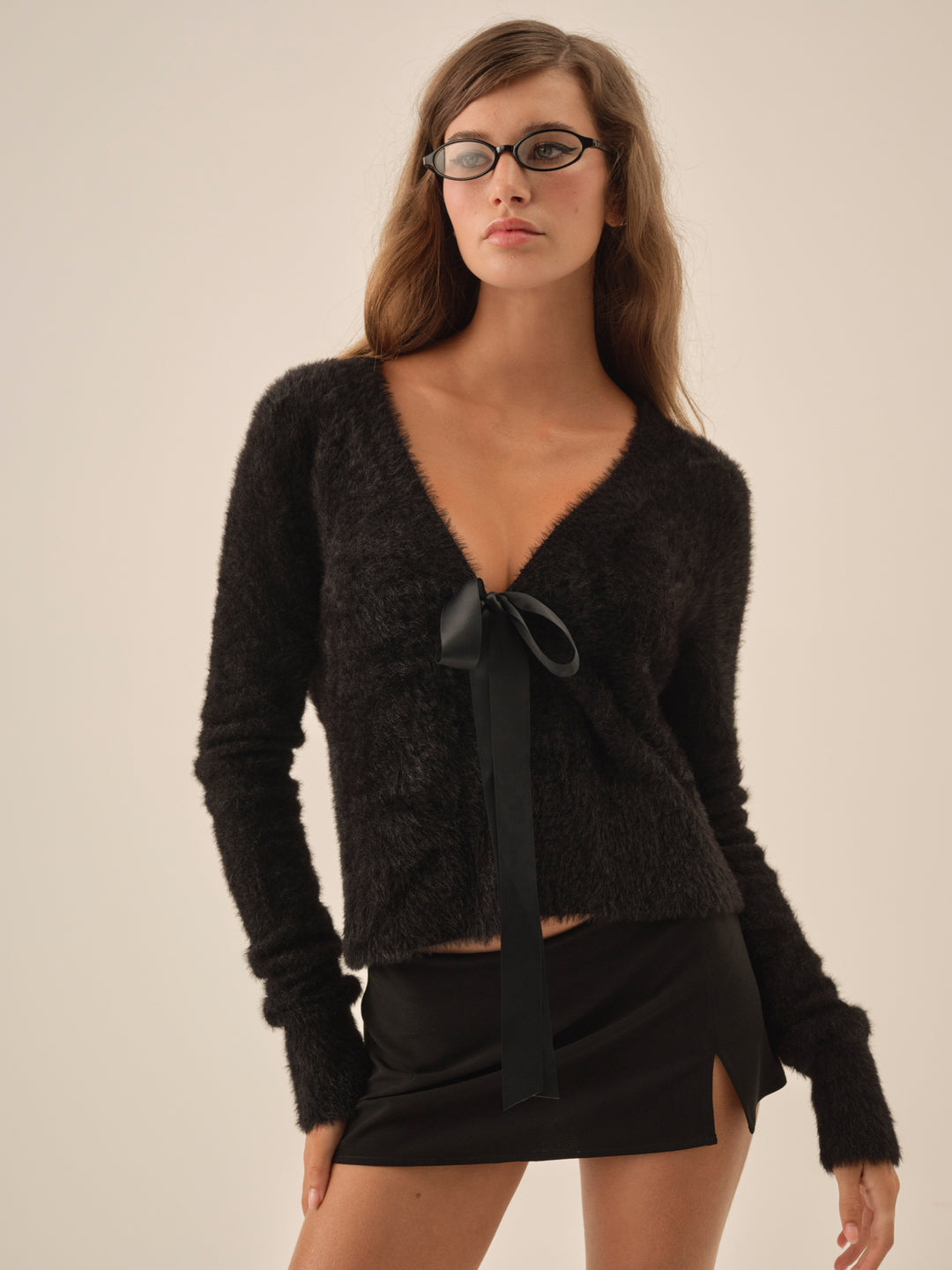 For Love and Lemons - Tayla Knit Cardigan - Black