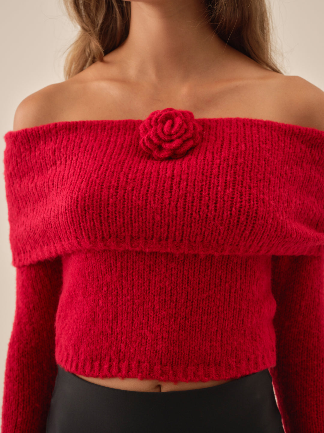 For Love and Lemons - Aspen Knit Top - Red