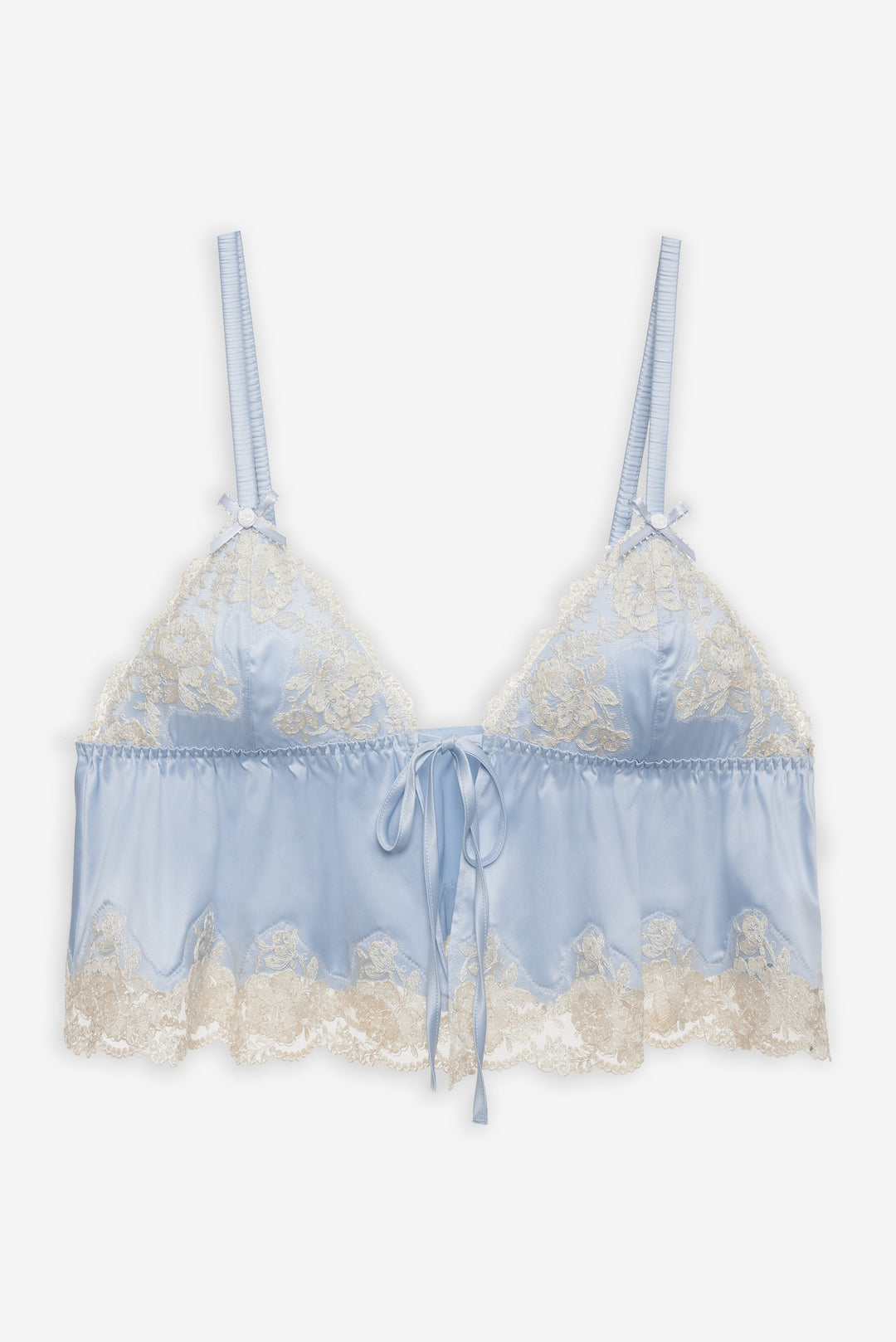 For Love and Lemons - Jaden Sleep Top - Dusty Blue