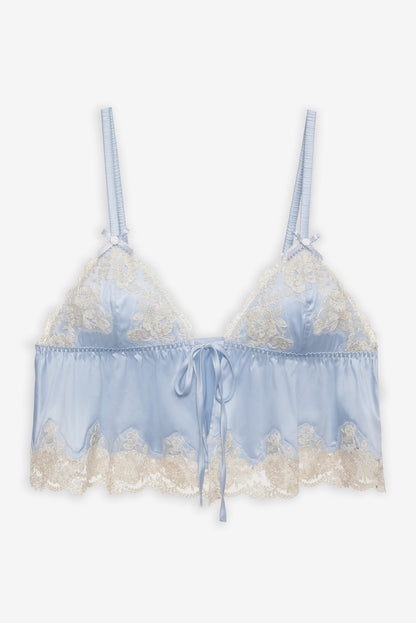 For Love and Lemons - Jaden Sleep Top - Dusty Blue