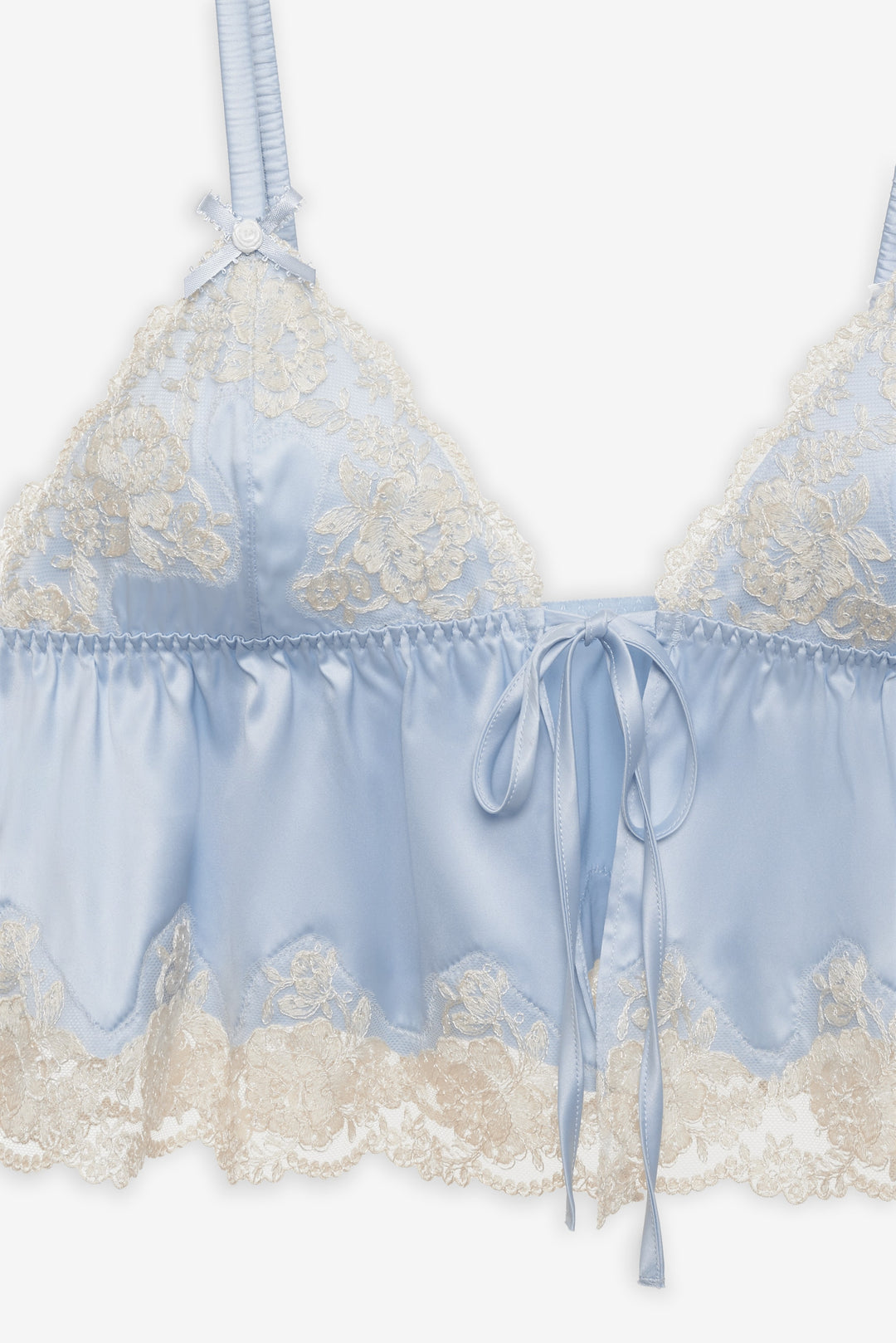 For Love and Lemons - Jaden Sleep Top - Dusty Blue