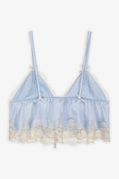 For Love and Lemons - Jaden Sleep Top - Dusty Blue