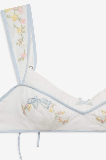 For Love and Lemons - Baby Bows Bra Top - White