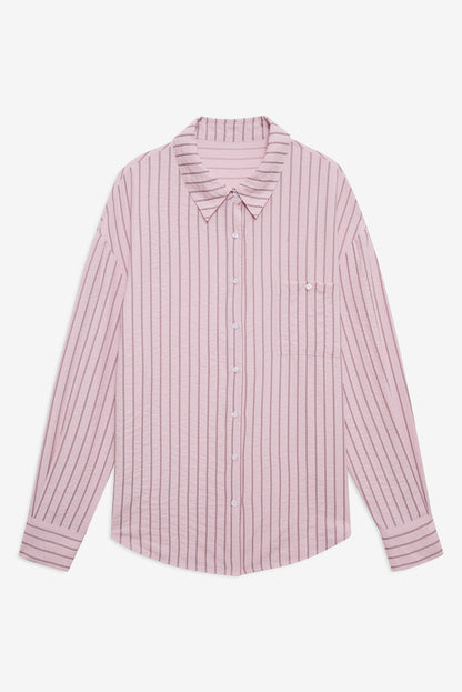 For Love and Lemons - Mindy Button-Down Shirt - Pink