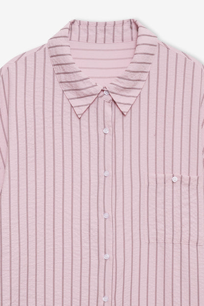 For Love and Lemons - Mindy Button-Down Shirt - Pink