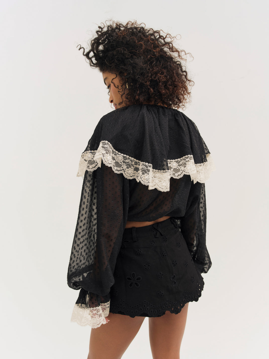 For Love and Lemons - June Top - Black