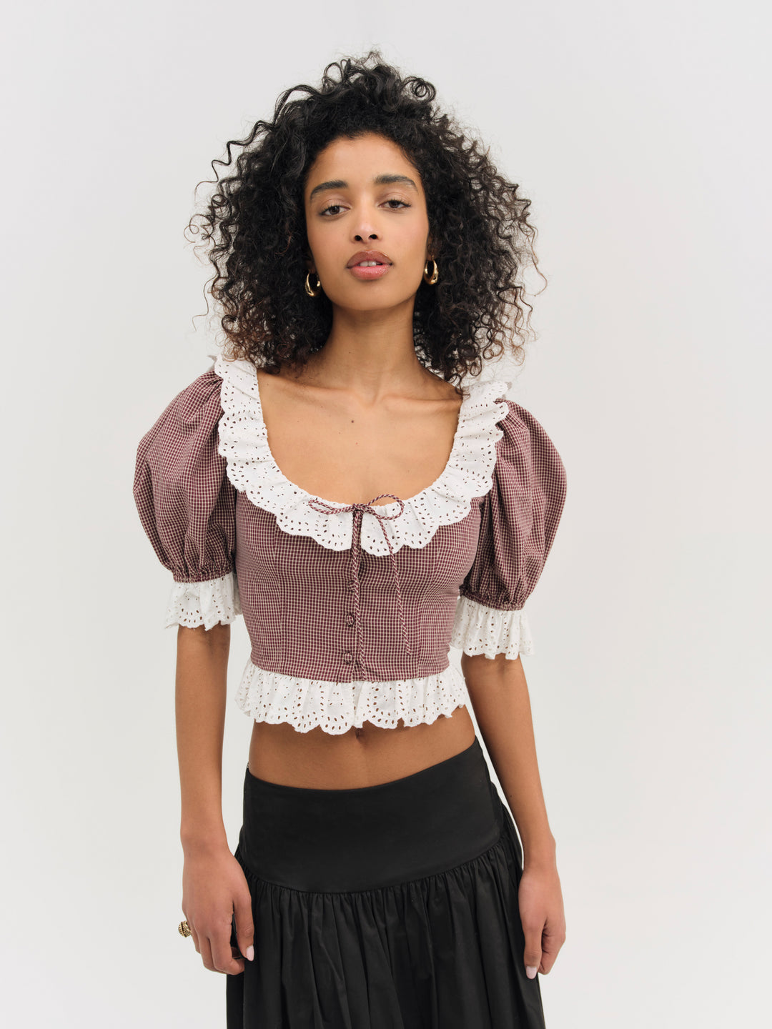 For Love and Lemons - Noam Top - Burgundy