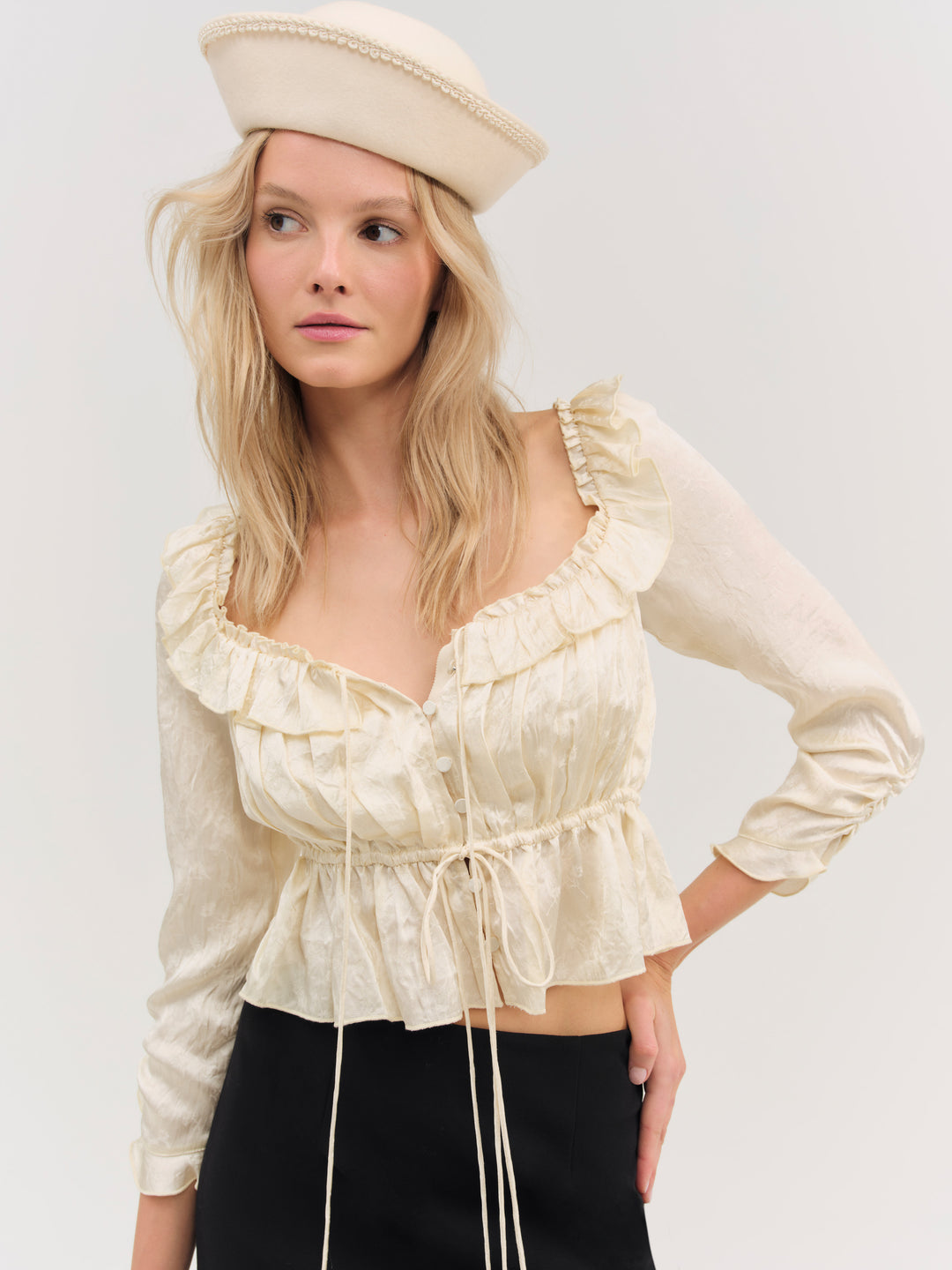 For Love and Lemons - Clarissa Top - Cream