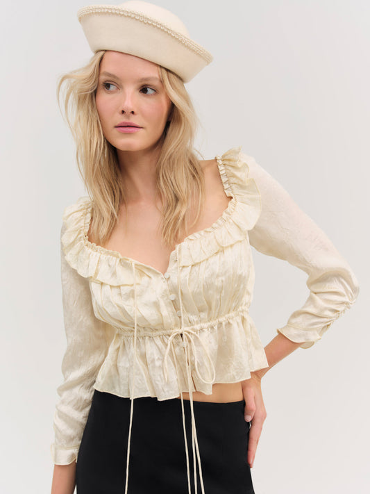 For Love and Lemons - Clarissa Top - Cream