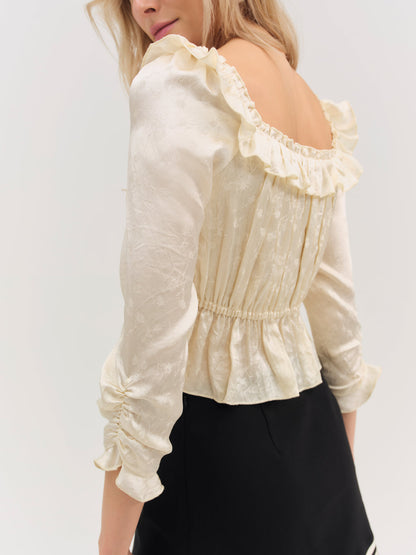 For Love and Lemons - Clarissa Top - Cream
