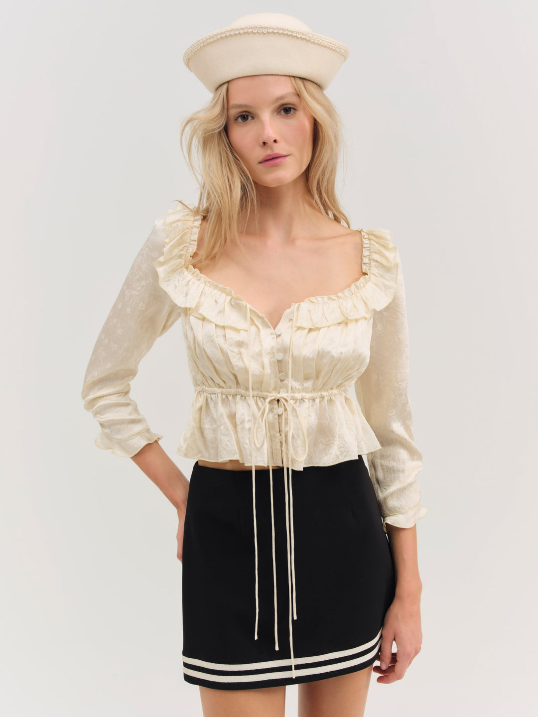 For Love and Lemons - Clarissa Top - Cream
