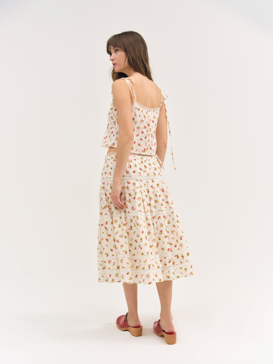 For Love and Lemons - Adahlia Floral Top - Cream