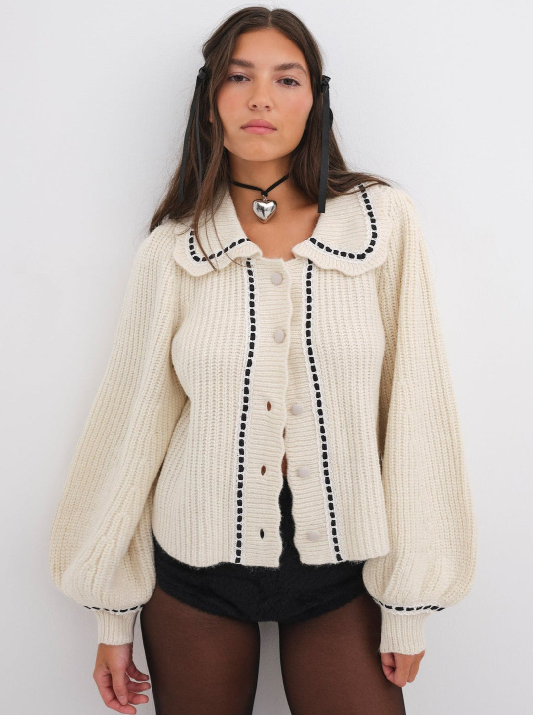 For Love and Lemons - Jade Cardigan - Cream