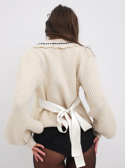 For Love and Lemons - Jade Cardigan - Cream