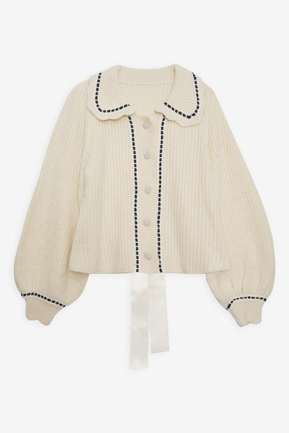 For Love and Lemons - Jade Cardigan - Cream