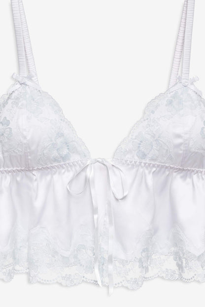 For Love and Lemons - Jaden Sleep Top - White