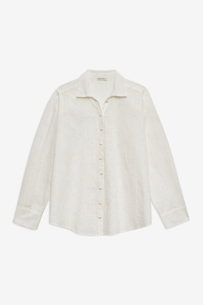 For Love and Lemons - Handkerchief Button-Up Shirt - White