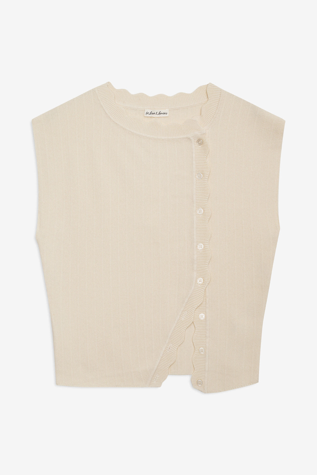 For Love and Lemons - Naomi Knit Top - Cream
