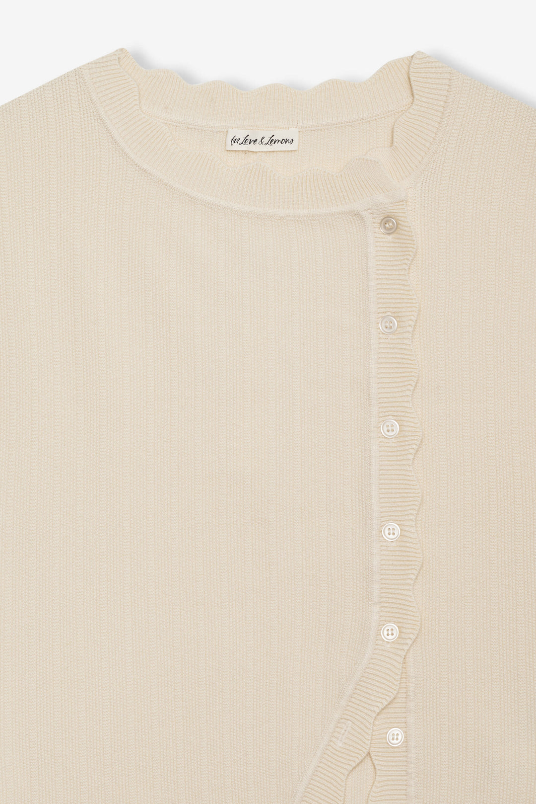 For Love and Lemons - Naomi Knit Top - Cream