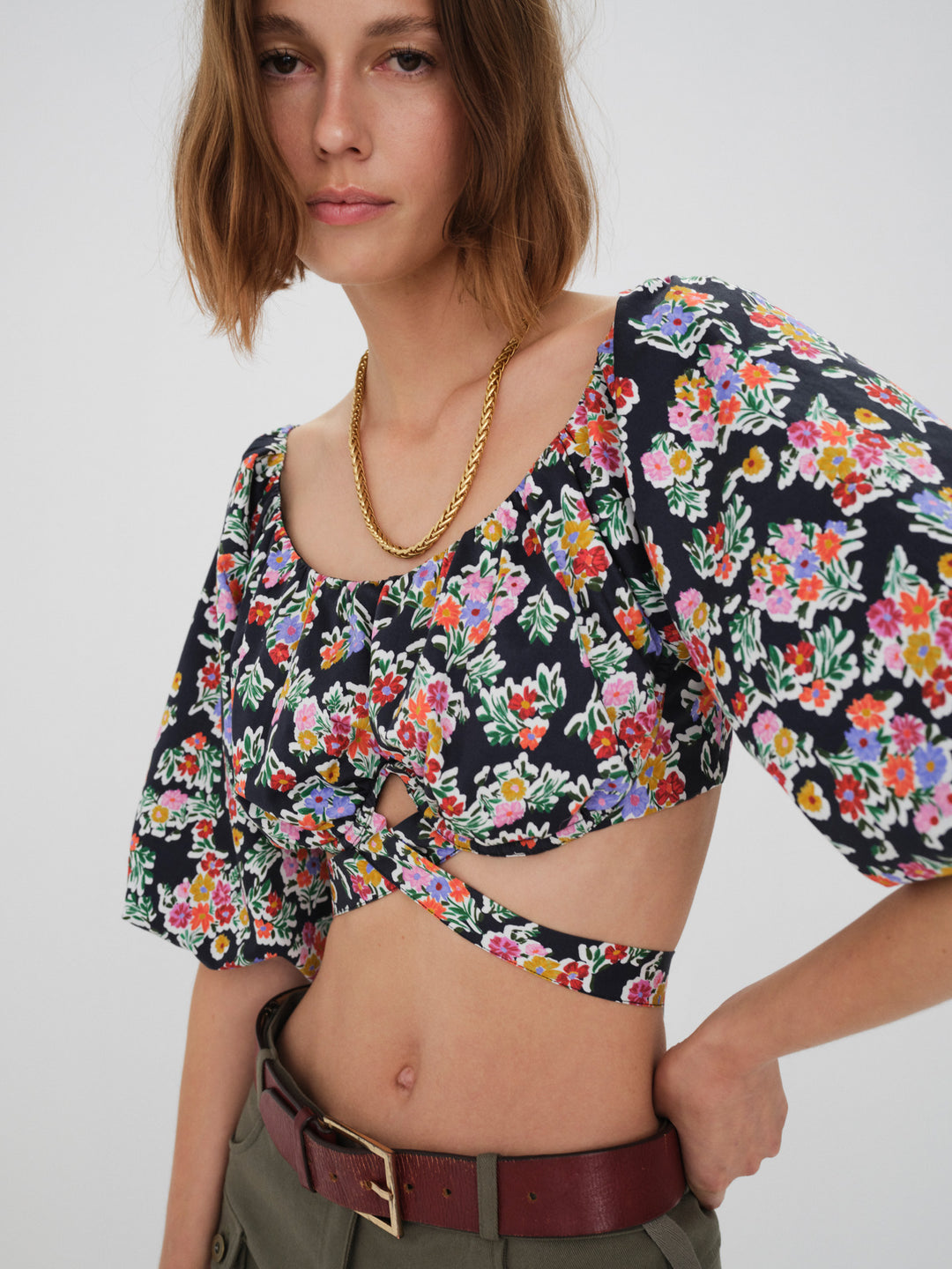 For Love and Lemons - Tate Crop Top - Multi
