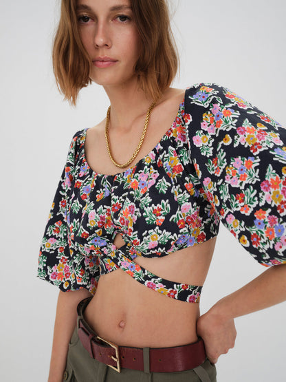 For Love and Lemons - Tate Crop Top - Multi