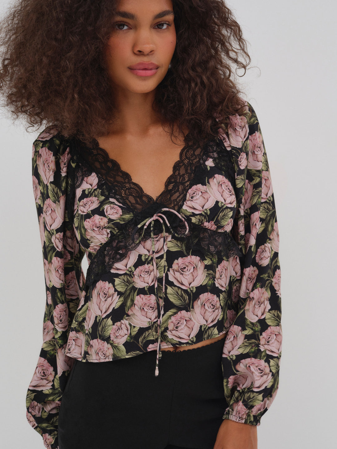 For Love and Lemons - Clarisse Blouse - Black