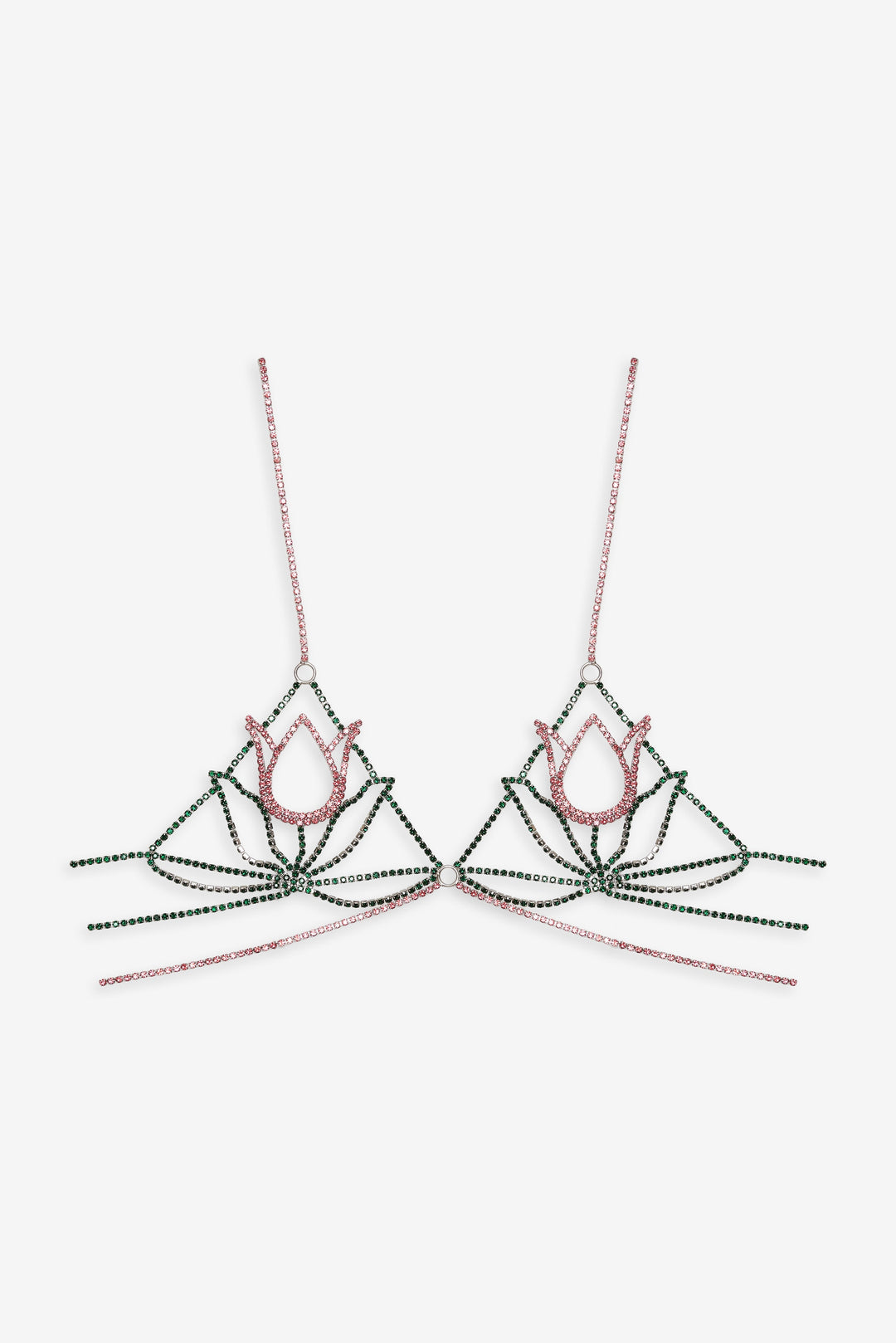 For Love and Lemons - Tulip Rhinestone Bralette - Pink