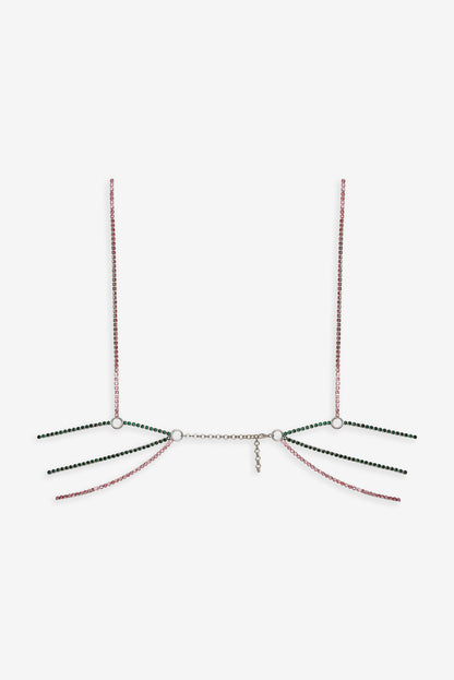 For Love and Lemons - Tulip Rhinestone Bralette - Pink