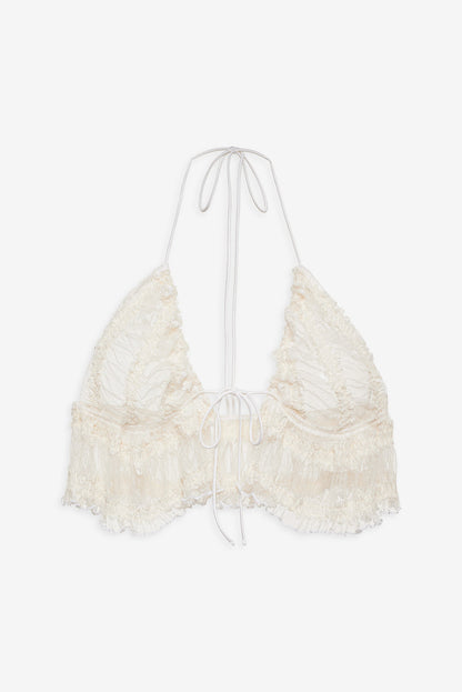 For Love and Lemons - Romy Bralette Top - White