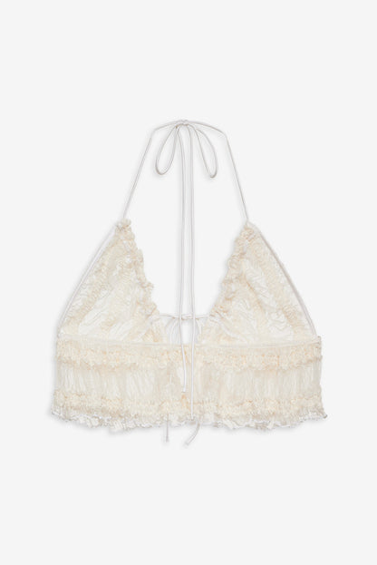For Love and Lemons - Romy Bralette Top - White